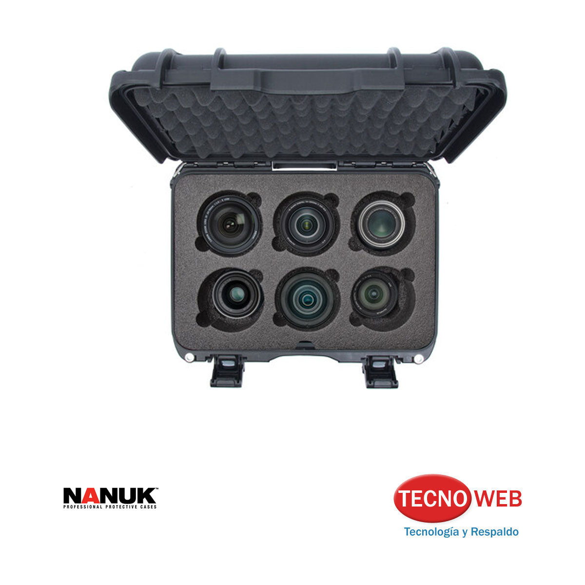 Caja Protectora para 6 Lentes de Cámara Nanuk 918 21L
