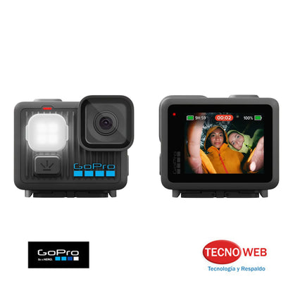 Cámara GoPro Lit Hero 4K  con Luz Incorporada - 12 MP Sumergible 5 Mts