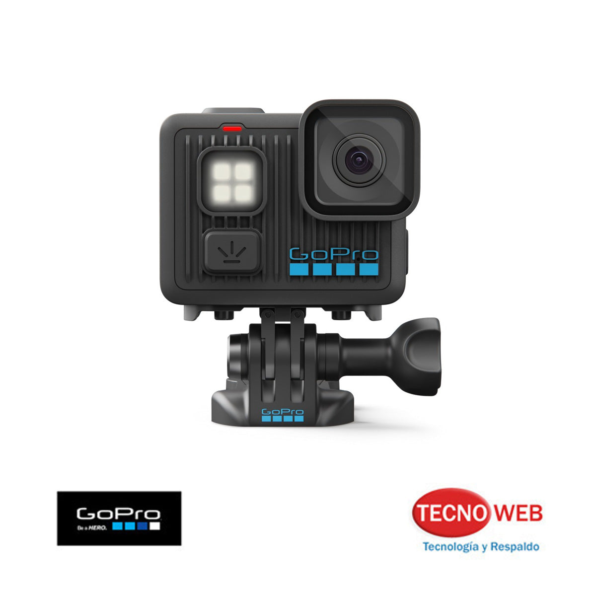 Cámara GoPro Lit Hero 4K  con Luz Incorporada - 12 MP Sumergible 5 Mts