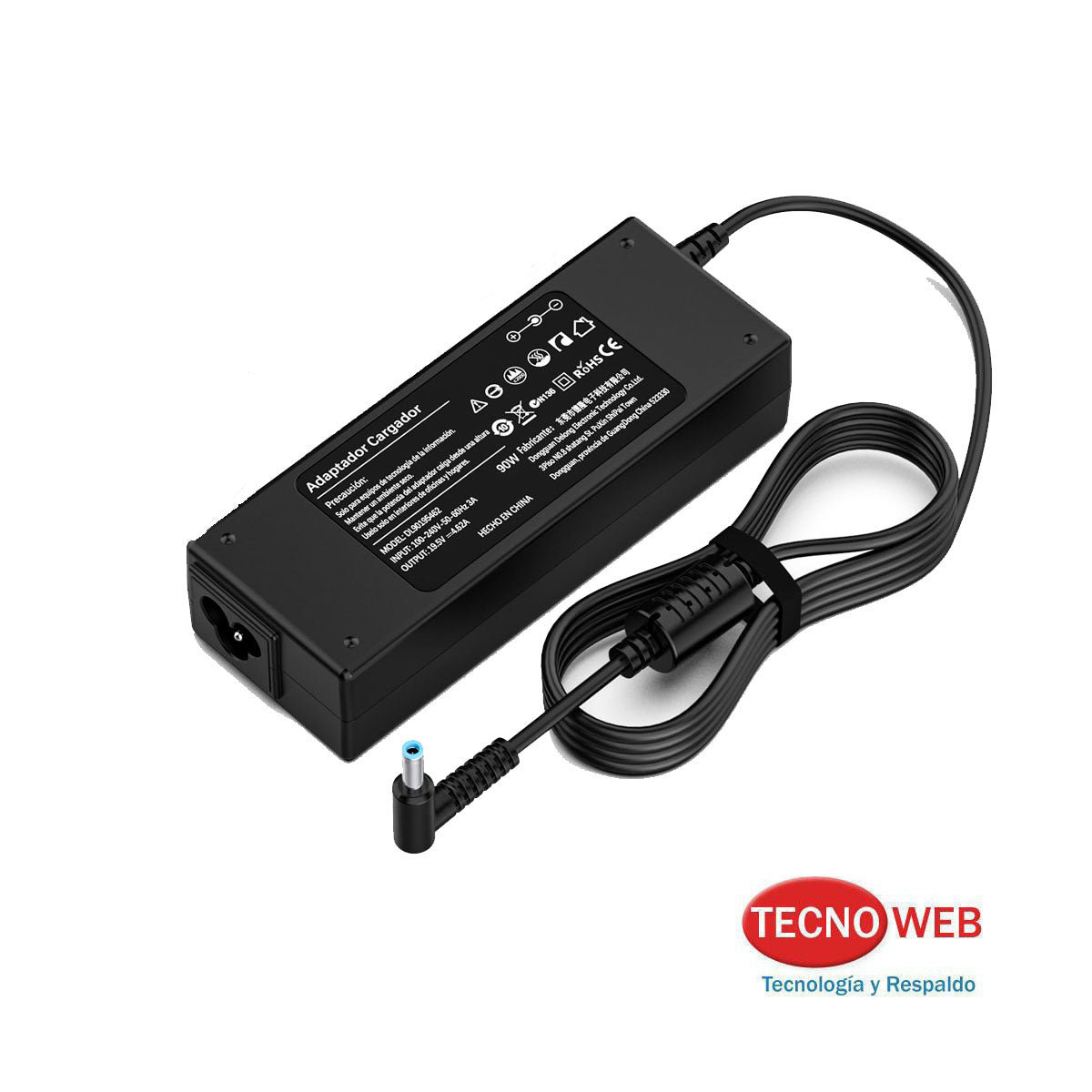 Cargador Compatible con Hp Conector Fino 4.62A 90W