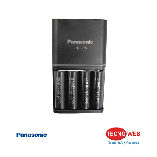 Cargador de Pilas AA Y AAA Panasonic Eneloop Pro BQ-CC55