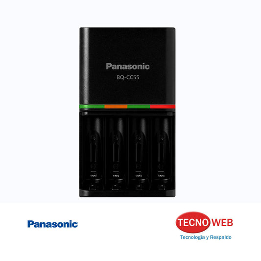 Cargador de Pilas AA Y AAA Panasonic Eneloop Pro BQ-CC55
