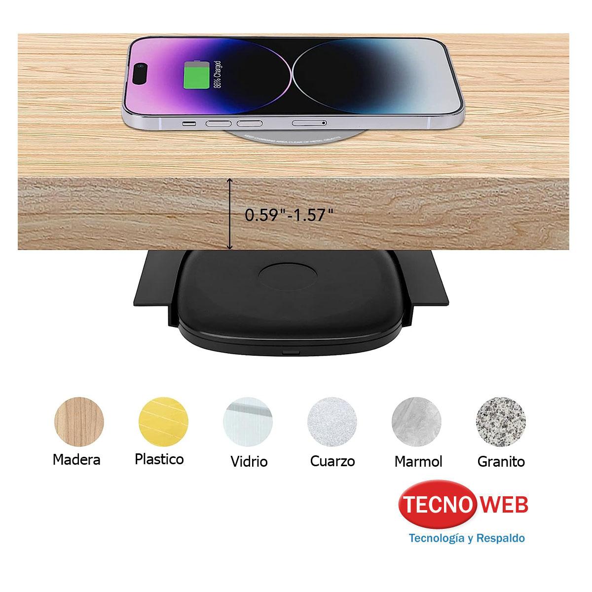 Cargador Inalámbrico Para Celular Bajo Escritorio