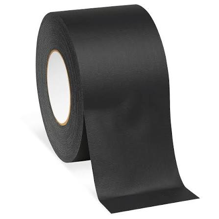 Cinta Gaffer Negra Resistente Impermeable 48 mm Ancho x 27,5 Mts Largo