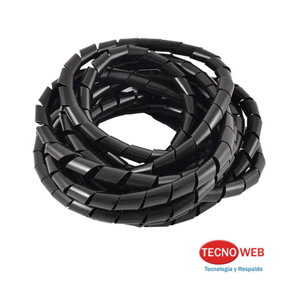 Cinta Helicoidal - Cubre Cable Negro De 14mm 5m