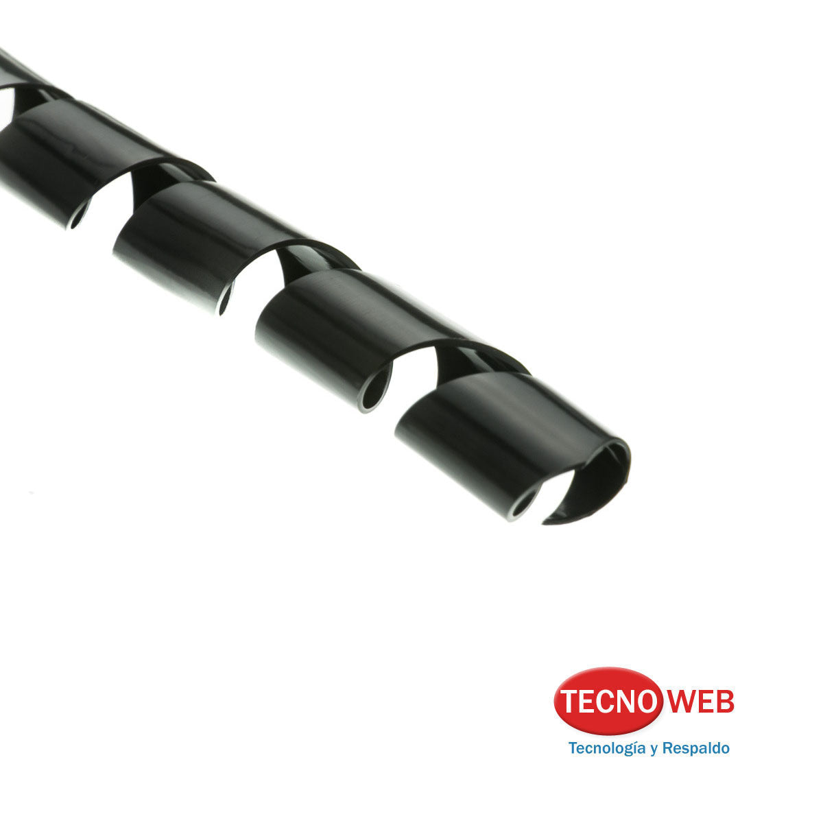 Cinta Helicoidal - Cubre Cable Negro De 14mm 5m