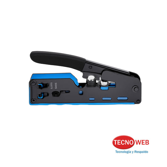 Herramienta Pinza de Crimpado Pasante Rj45 para Cat7 Cat6 Cat5e Cat5