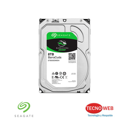 Disco Sata de 8 TB Seagate Barracuda 256mb 5400rpm