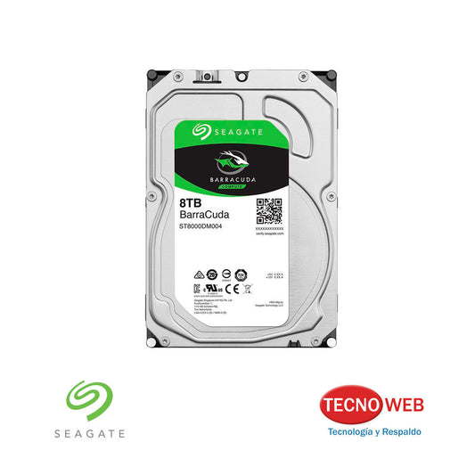 Disco Sata de 8 TB Seagate Barracuda 256mb 5400rpm