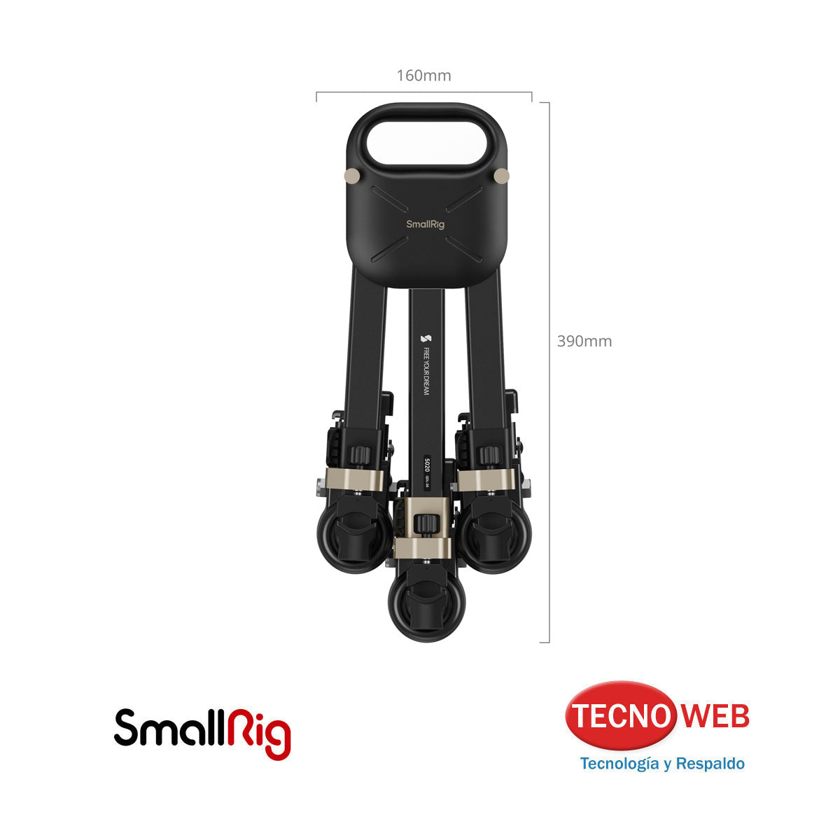 Dolly Con Sistema De Bloqueo Rápido Para Trípode SmallRig 5020