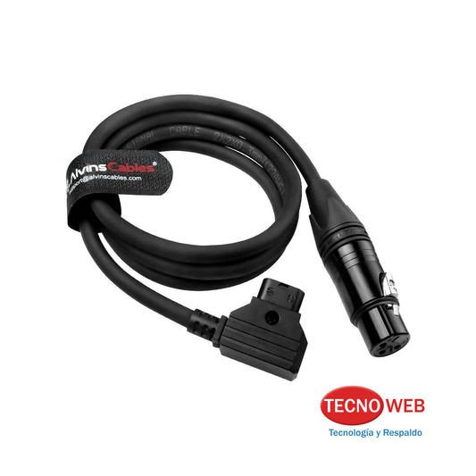 Cable De Alimentación D-Tap a XLR De 3 Pines Alvin's Para Luces Smallrig