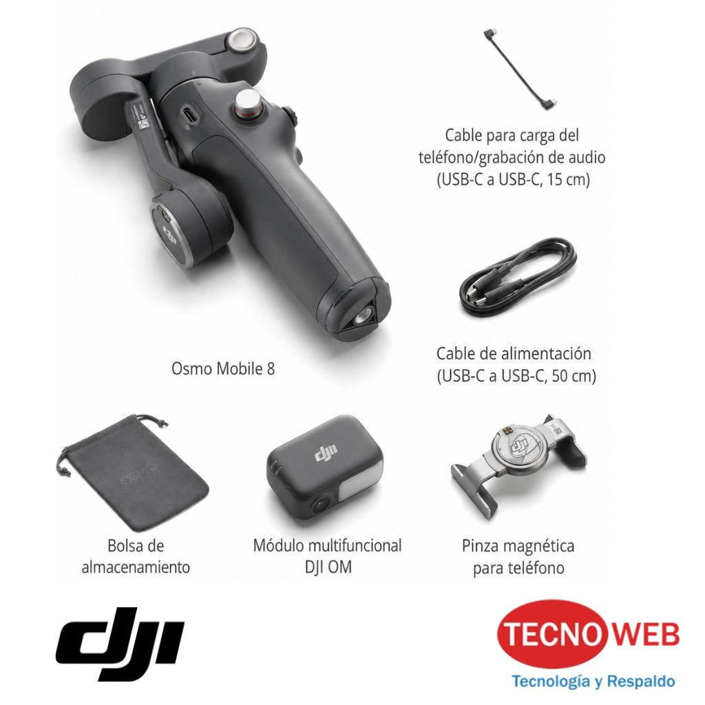 estabilizador DJI osmo mobile 8 combo gimbal