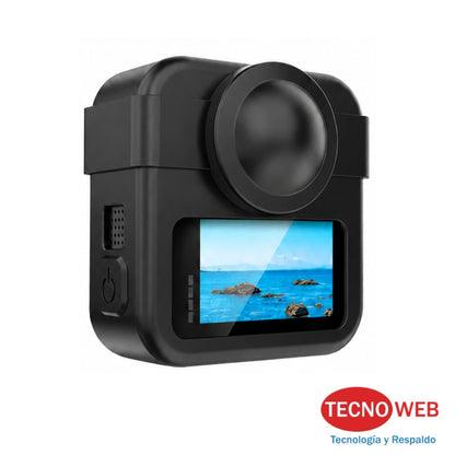 funda silicona protector y correa  max 2  360