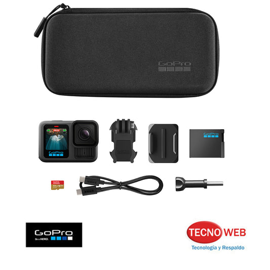 Cámara GoPro Hero 13 Black 5k Sumergible + Memoria 64 GB