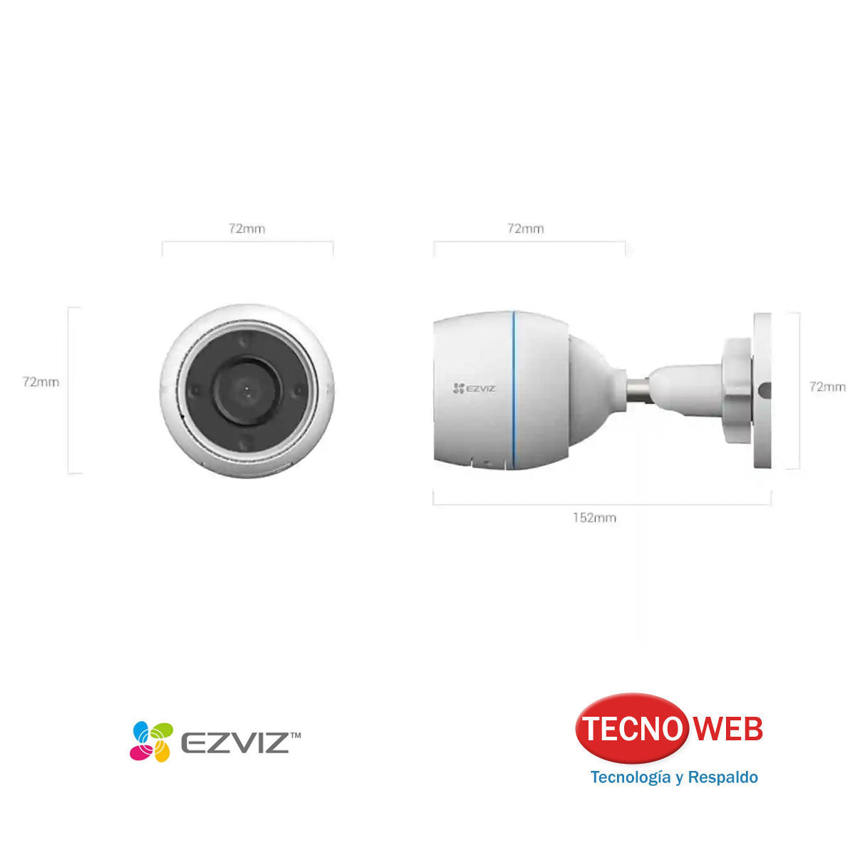 Cámara De Seguridad Fija Ezviz H3c Exterior