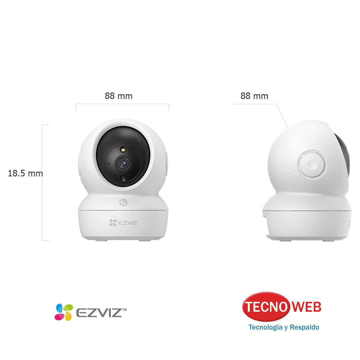Cámara Seguridad Interior Motorizada PTZ Wifi 1080p Ezviz H6c Pro