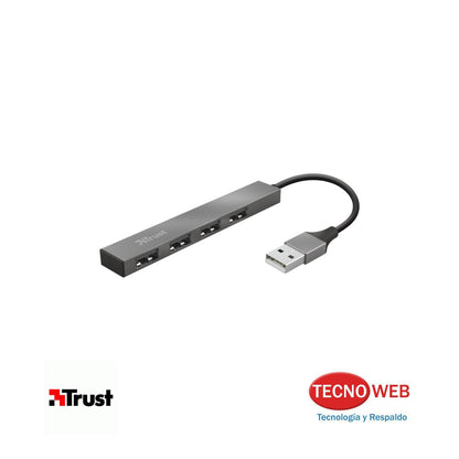 Adaptador Hub Usb De 4 Puertos Usb 2.0 Trust Halyx Mini