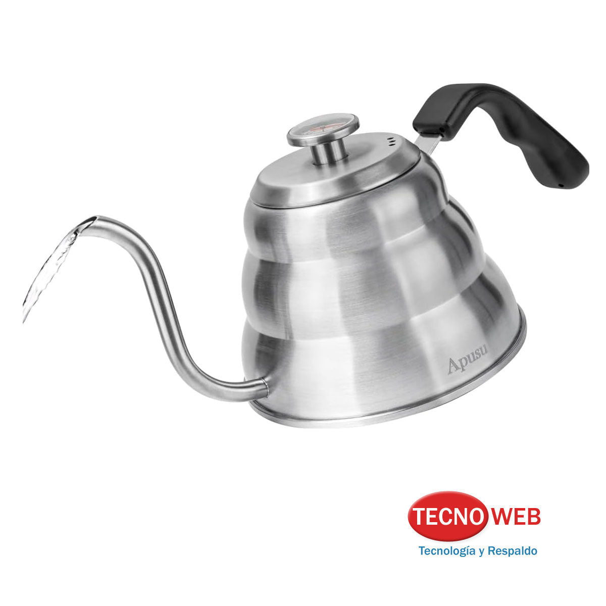 Caldera Pava Cuello de Ganso con Termómetro Barista Café 800ml