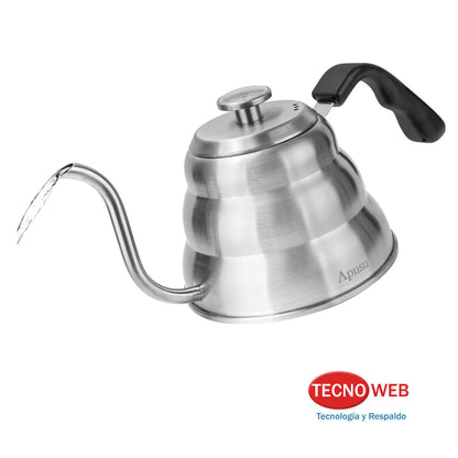 Caldera Pava Cuello de Ganso con Termómetro Barista Café 800ml