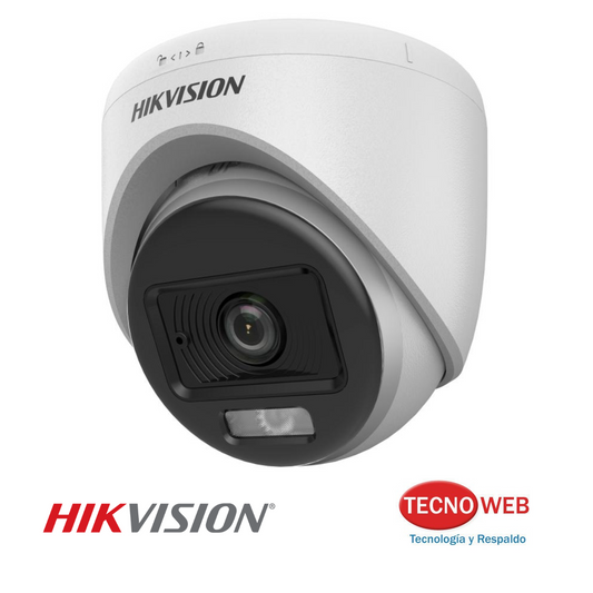Cámara De Seguridad Domo Full Color Hikvision Ds-2ce70d