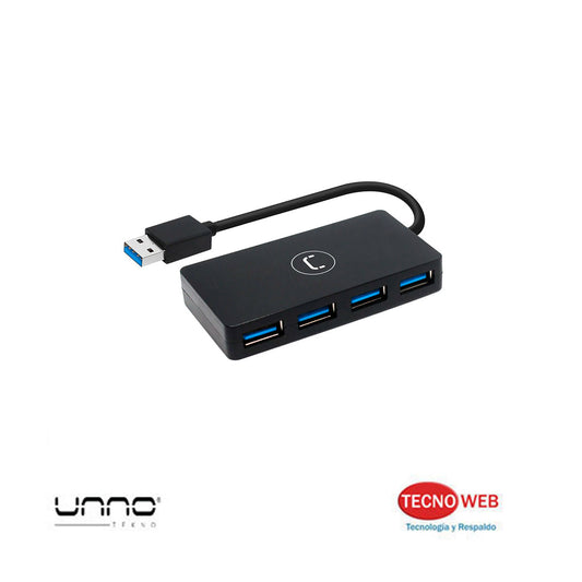 Hub 4 Puertos USB 3.0 Unno