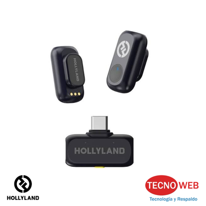 Kit 2 micrófonos solaperos Hollyland Lark A1 Mini Duo USB-C