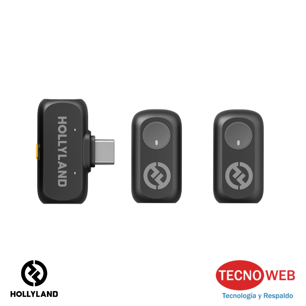 Kit 2 micrófonos solaperos Hollyland Lark A1 Mini Duo USB-C