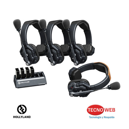 Kit de 4 Intercomunicadores Inalámbricos Hollyland Solidcom Se