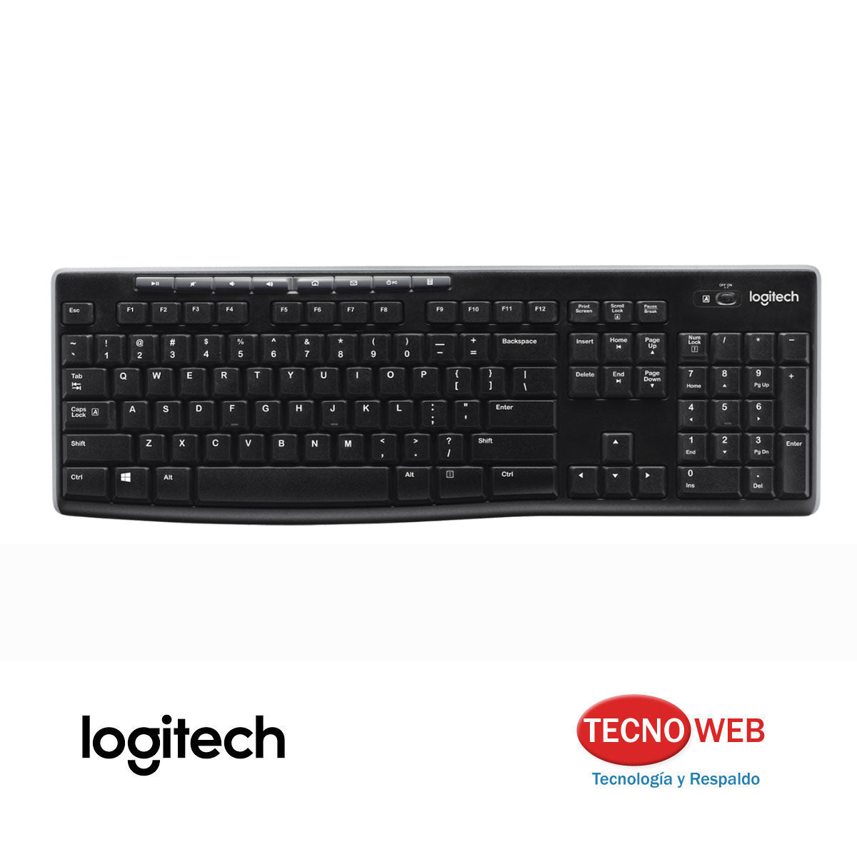 Teclado Multimedia En Español Inalámbrico Logitech K270
