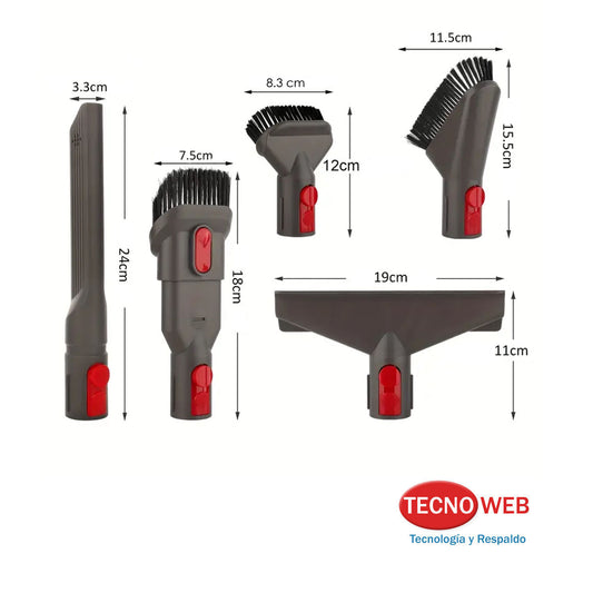 Kit de Accesorios para Aspiradoras Dyson V7/V8/V10/V11/V15