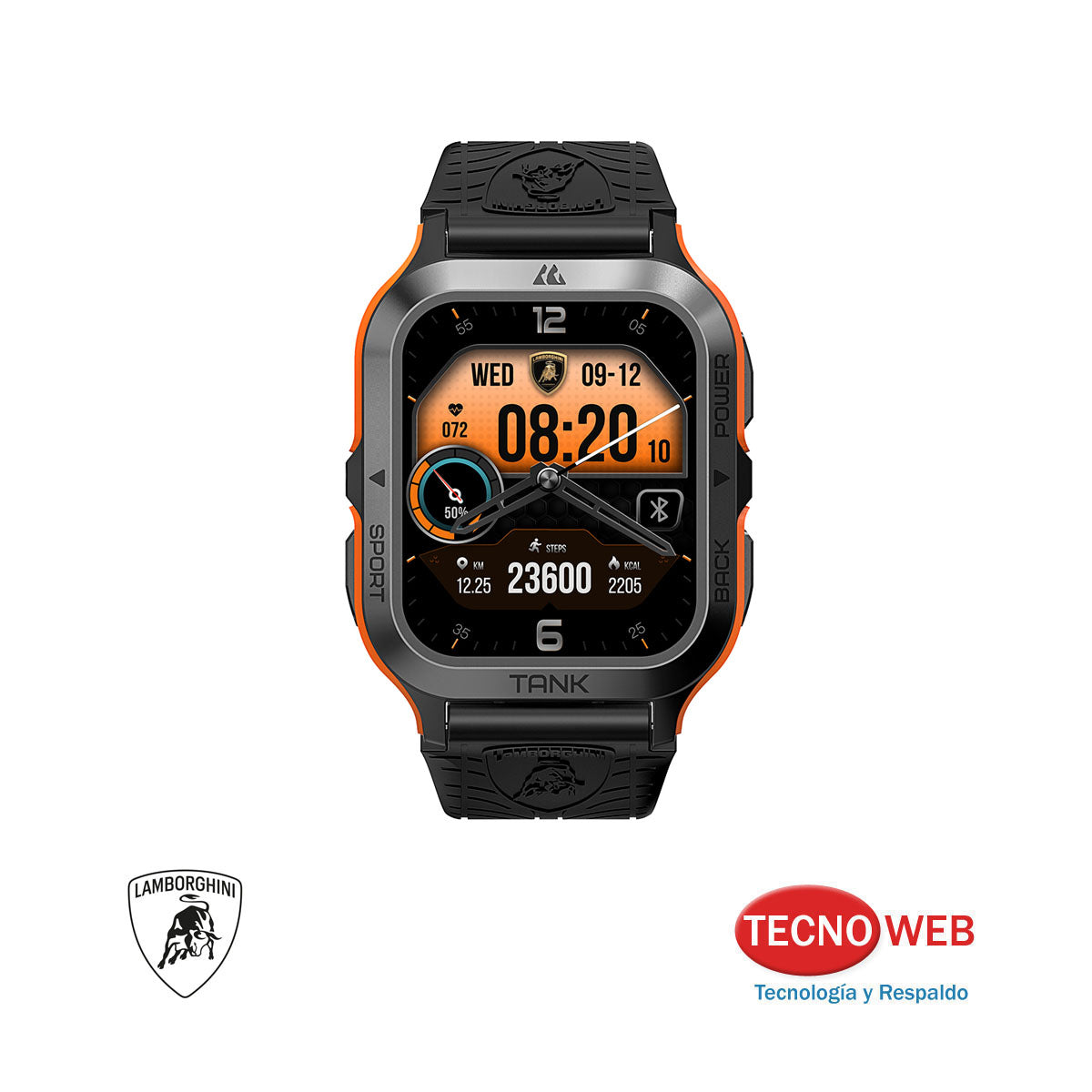 Reloj  Smartwatch Lamborghini Aventador Q4 Nero