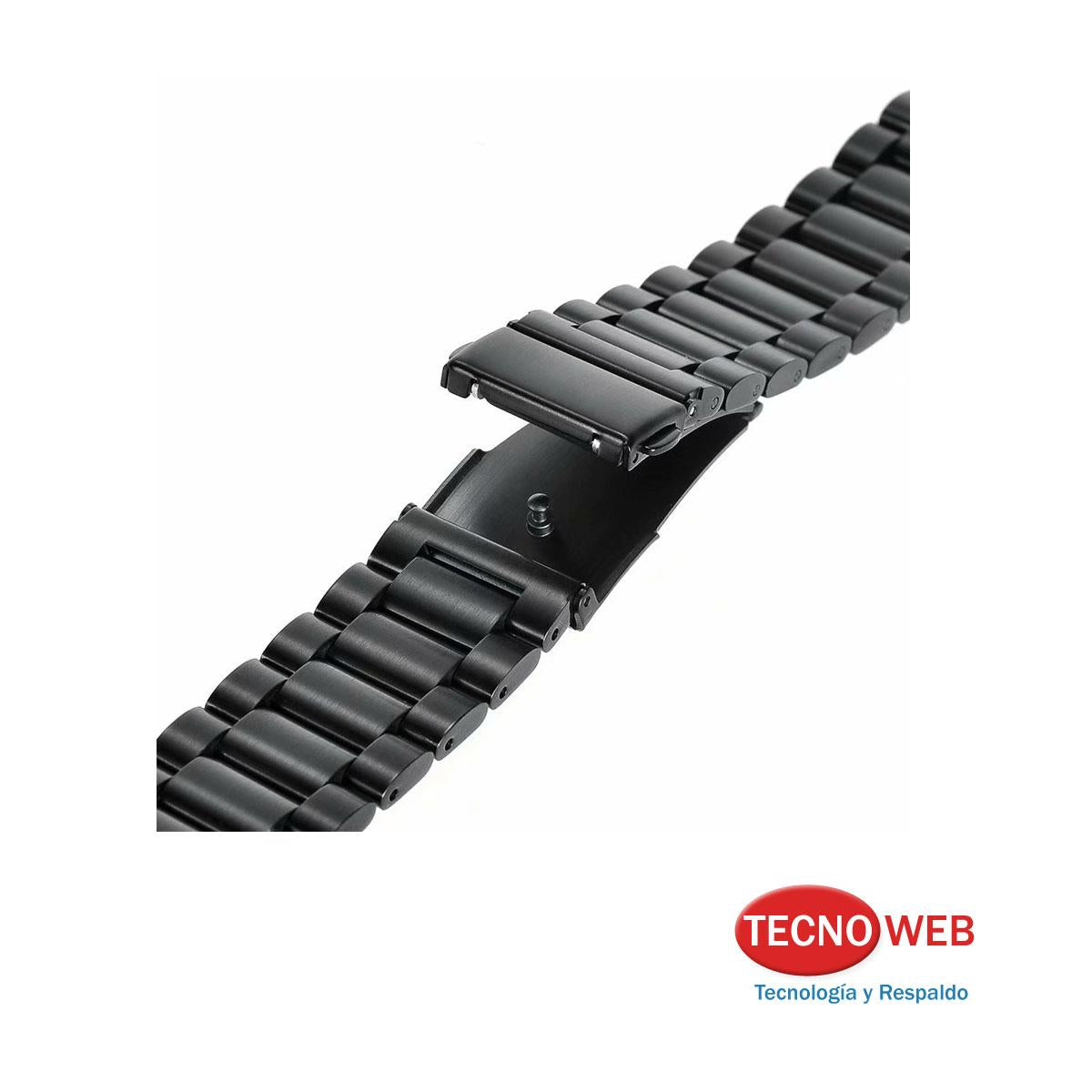 Malla Metálica Negra Para Reloj Garmin Fenix 5 6 Y 935