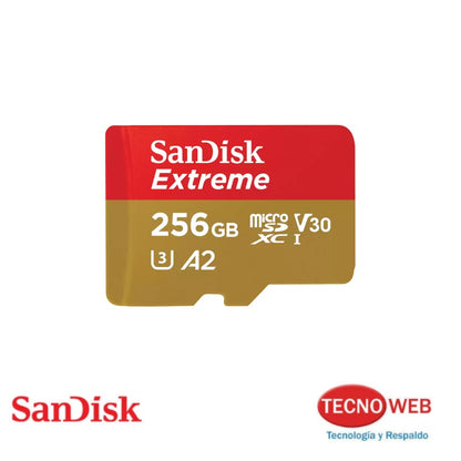 memoria micro sd 256GB sandisk extreme