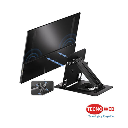 Monitor Portátil  15.6  Full HD IPS USB-C Y Mini HDMI Con Soporte 360