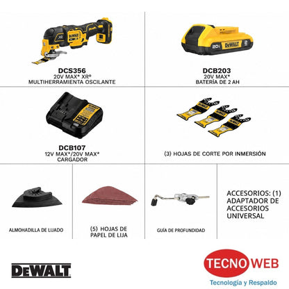 Multiherramienta Oscilante Inalámbrica Dewalt DCS356D1 (110V)