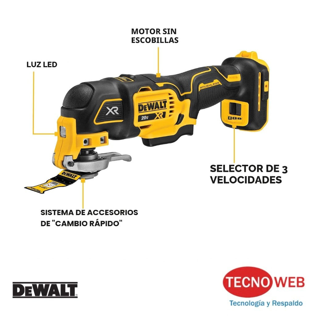 Multiherramienta Oscilante Inalámbrica Dewalt DCS356D1 (110V)