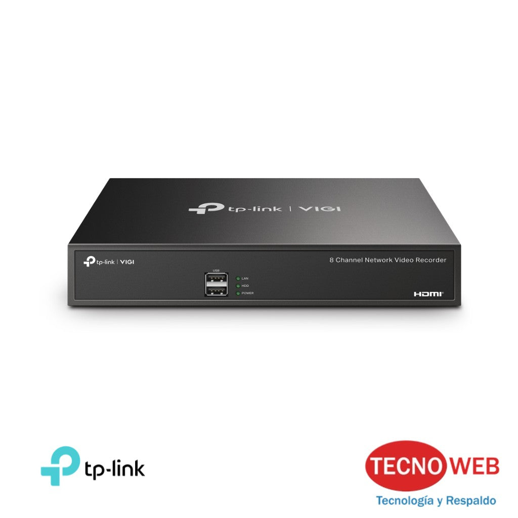 NVR 8 Canales 4k TP-Link VIGI NVR1008H