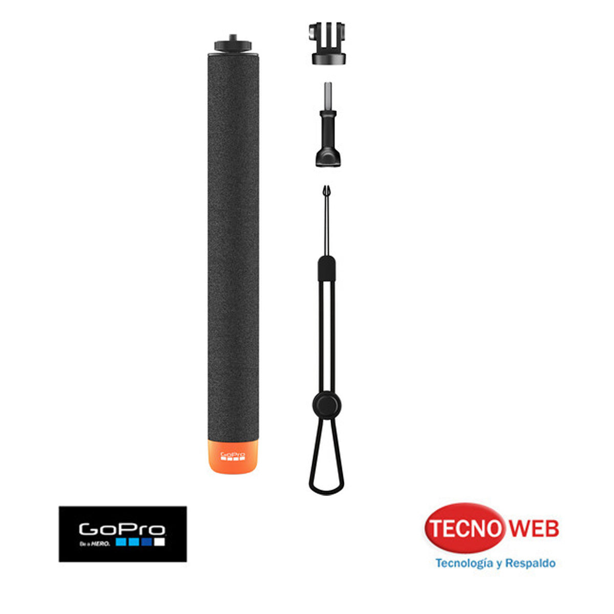 Grip de Mano Flotador extensible hasta 80 Cm con Tornillo 1/4 GoPro Floating
