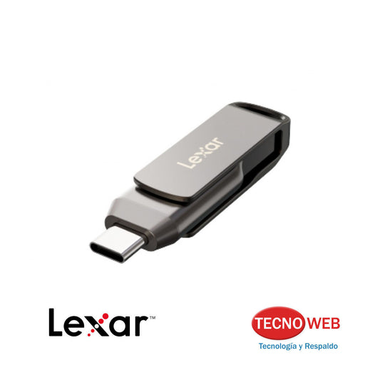 Pendrive Dual  USB-C Y USB Lexar Jumpdrive D400 64gb