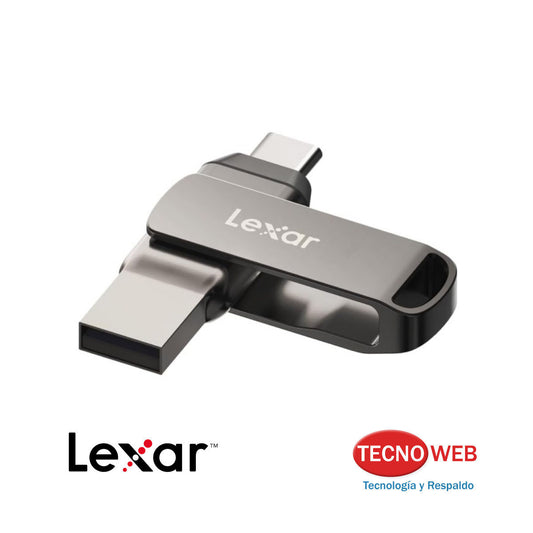 Pendrive Dual  USB-C Y USB Lexar Jumpdrive D400 64gb