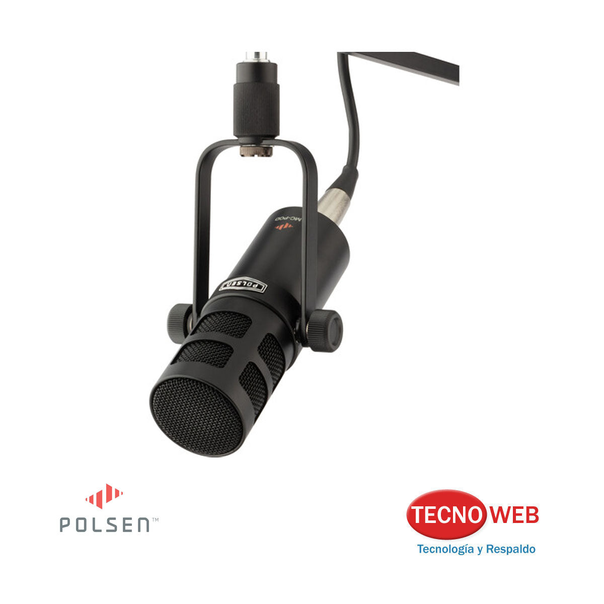 Micrófono Dinámico para Podcast Polsen MC-POD Canon XLR