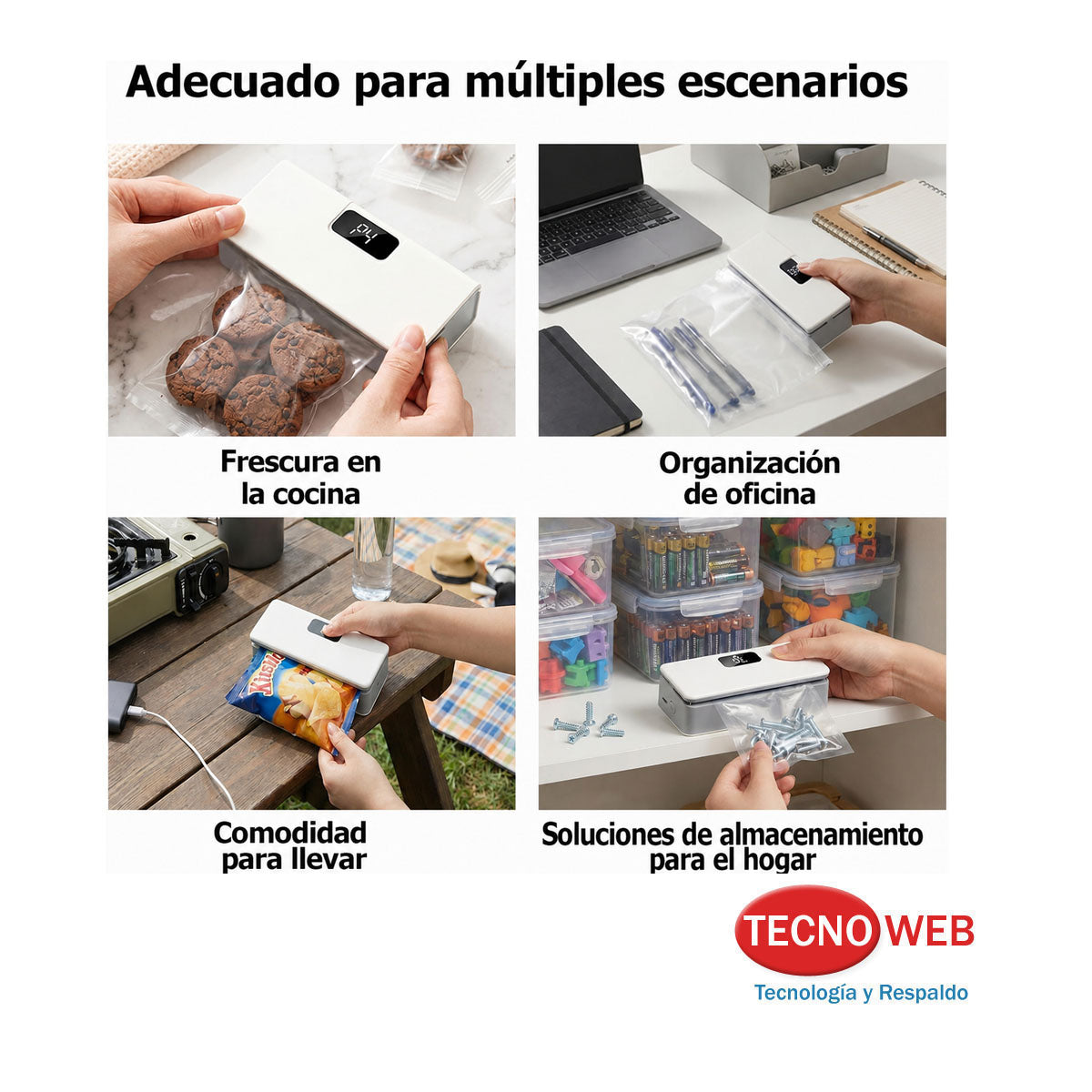 selladora de bolsas portátil multiuso