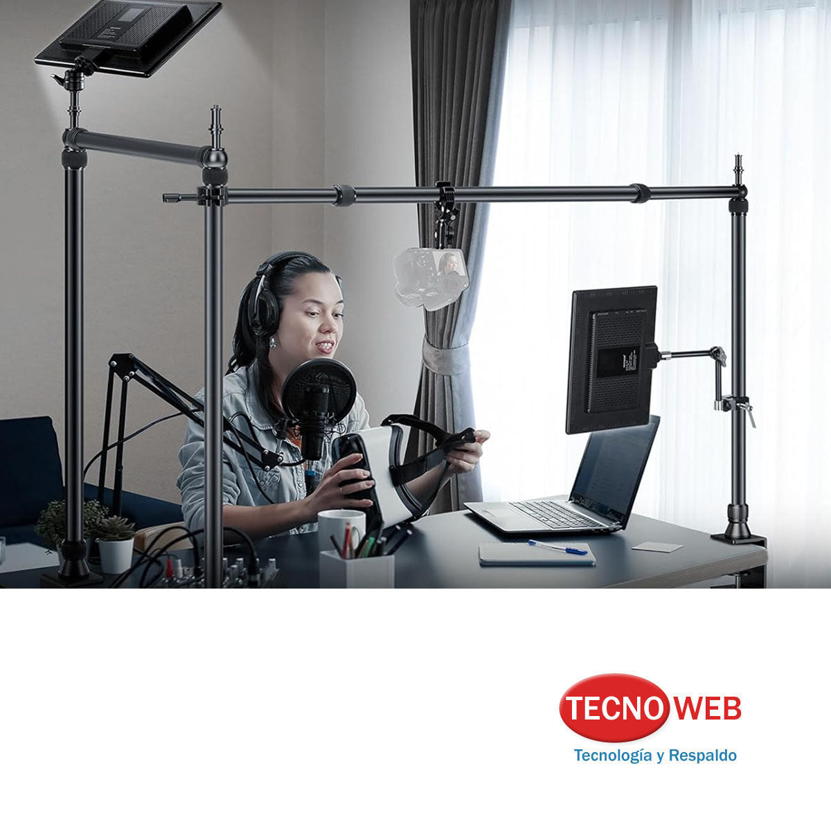 Soporte de Mesa para Filmación Cenital Streaming Fotografía