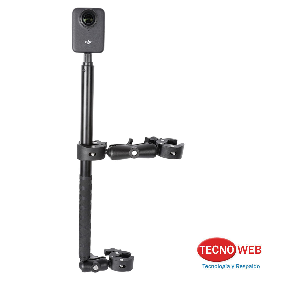 Soporte de caños para Motos doble agarre Cámara Insta360 Maectech