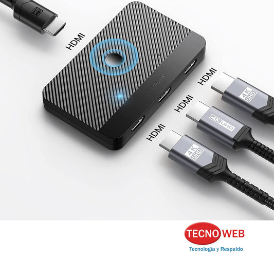 Switch HDMI 3 Entradas 1 Salida 4k  60hz