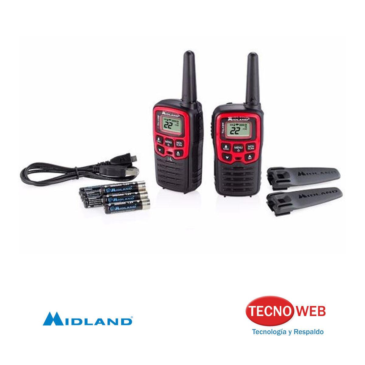 Handy Radios 2 Vias Midland T31vp - 3 Km - 22 Canales Seguridad