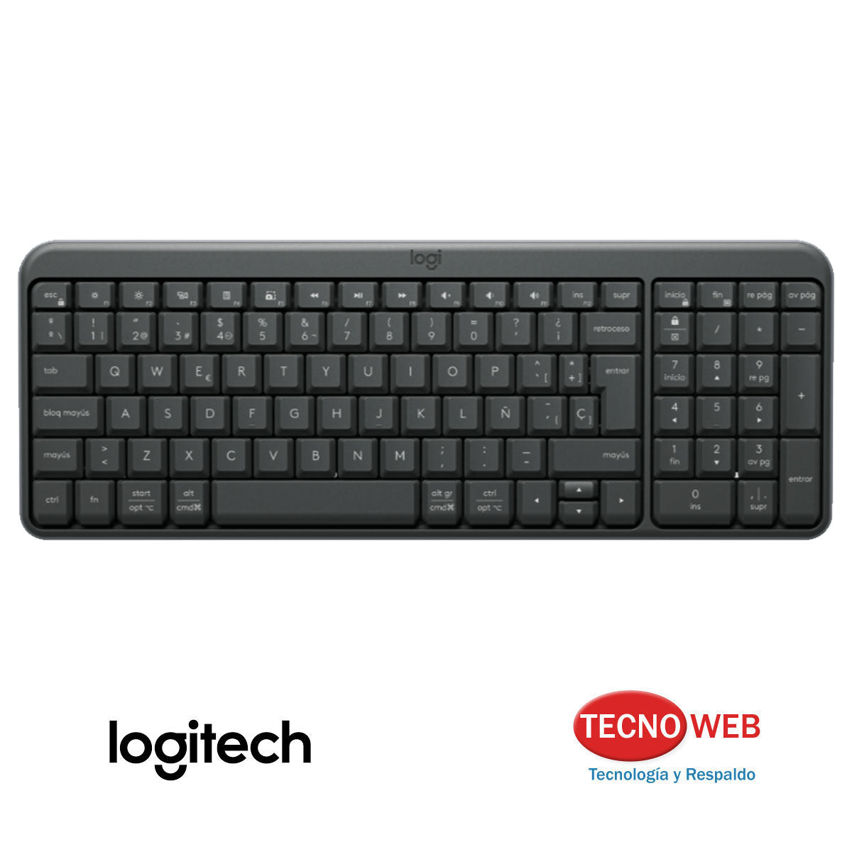 Teclado Inalámbrico Bluetooth  Logitech K250 -  NEGRO