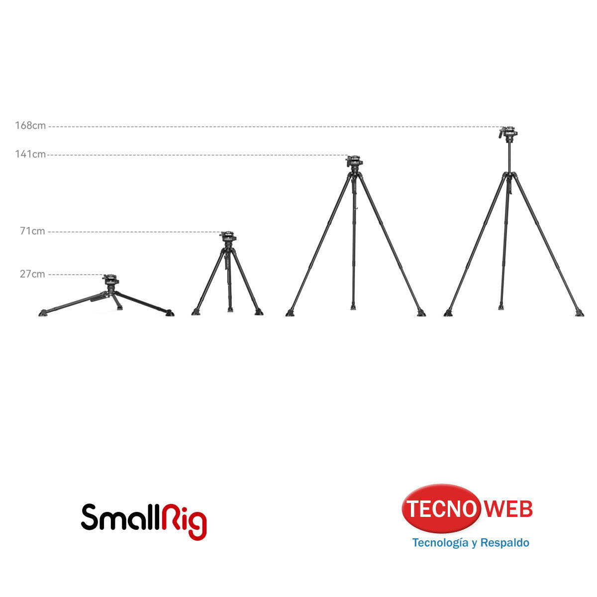 Trípode Hidráulico Fibra de Carbono SmallRig Potato Jet Tribex 4259