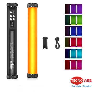 Tubo Led Recargable RGB Dimerizable Fotografía y Video