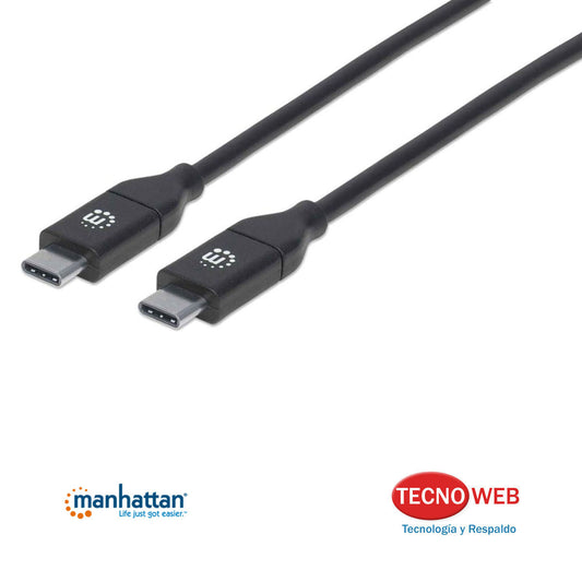 Cable USB-C A USB-C 3 Metros 2.0 Manhattan